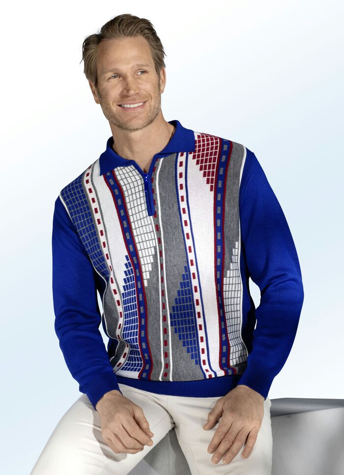 Polotrui met korte rits 