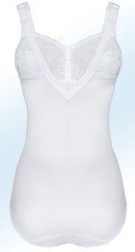 Swegmark of Zweden broekcorselet met elastische kant WIT