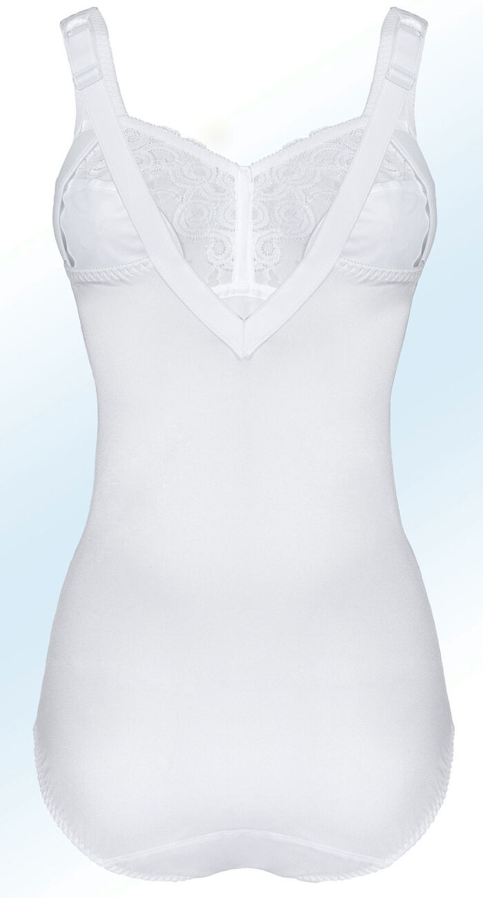 Swegmark of Zweden broekcorselet met elastische kant WIT