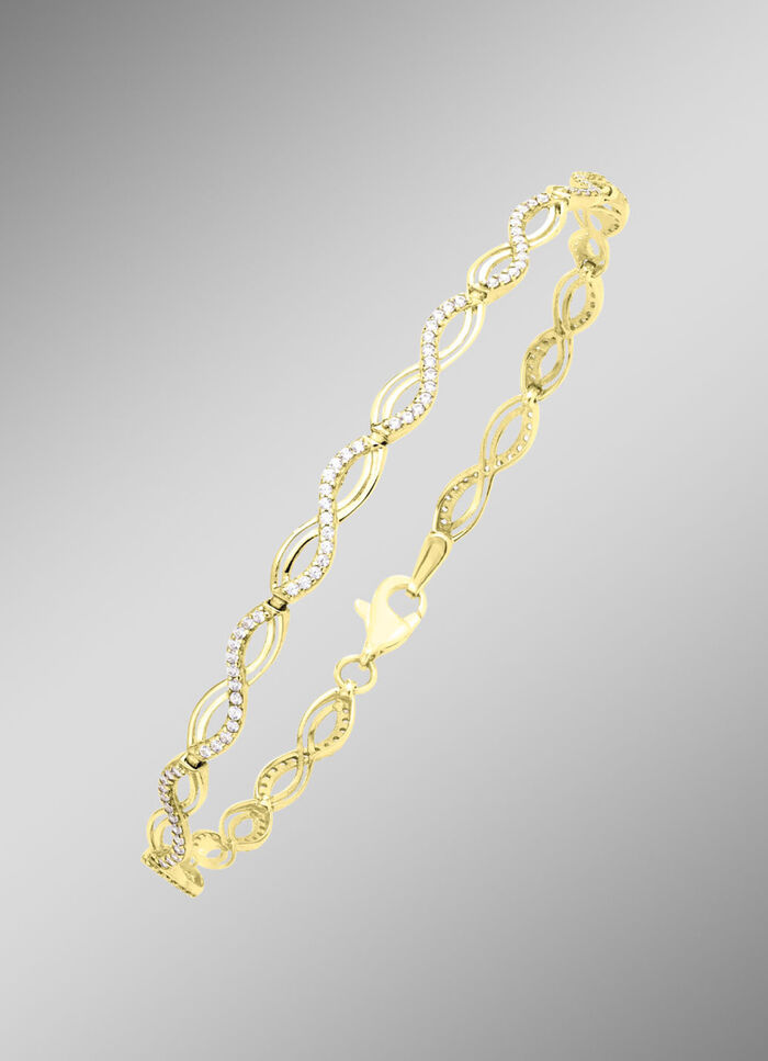 Interessante armband met synthetische zirkonia 