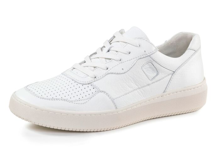 Waldl&auml;ufer veterschoen van generfd nappaleer NATUURLIJK WIT