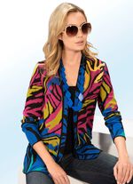 Gebreide jas in leuk jacquarddessin 