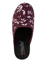 Set van 2 pantoffels van fluweelzacht, bedrukt textielmateriaal 