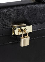 Laurina tas van volledig rundnappaleer ZWART