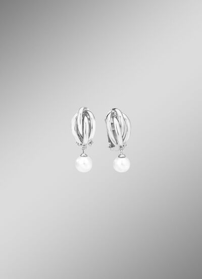 Oorclips met zoetwaterparels 