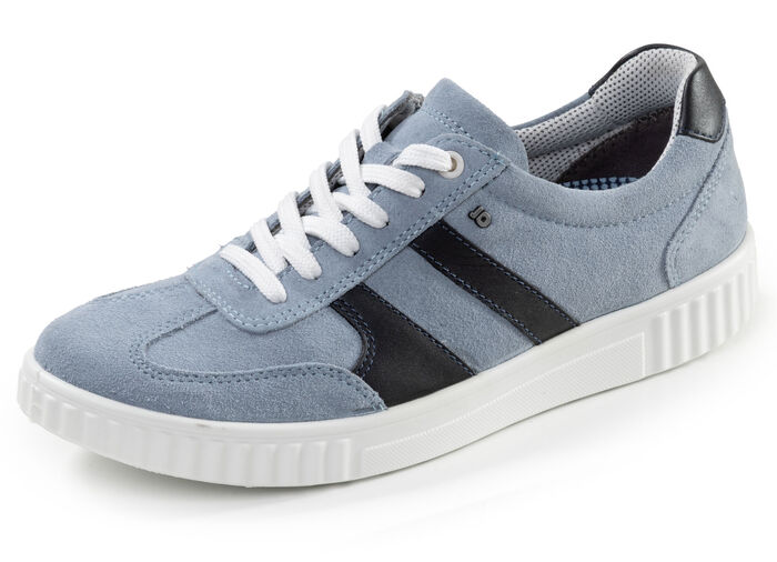 Sportieve dames veterschoenen, breedte H, met uitneembaar voetbed BLAU