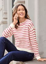 trui met strepenmotief 