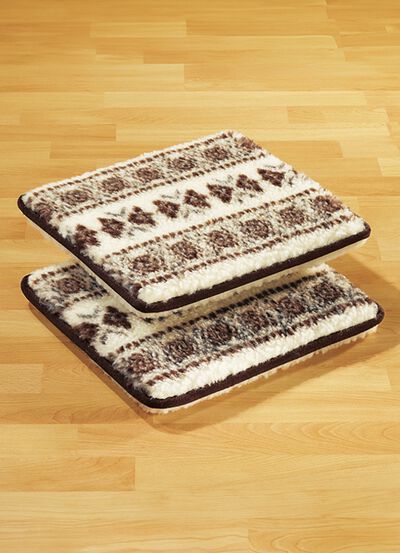 Licardo stoelkussens, set van 2, gemaakt van zuiver scheerwol 