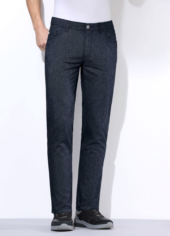 Broek "Redpoint" in wollook in 3 kleuren MARINE