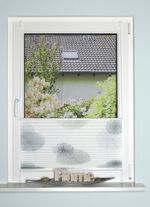 Plissee-rolgordijnen zonder boren en schroeven GRIJS-STEENGRIJS