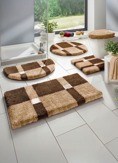 Badkameraccessoireset met antislip achterkant 