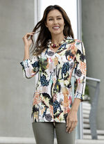 Shirttuniek met inkjetprint 