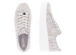 Remonte sneakers gemaakt van effectief gestructureerd textielmateriaal WIT-MULTICOLOR