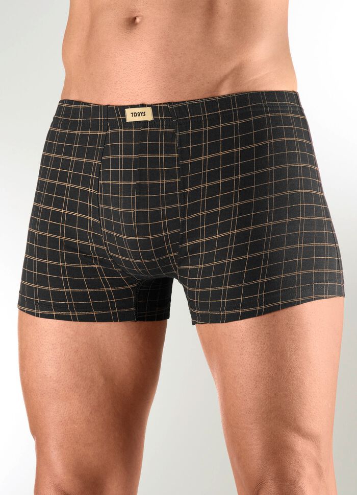 Zespak broeken met ruitjesmotief 