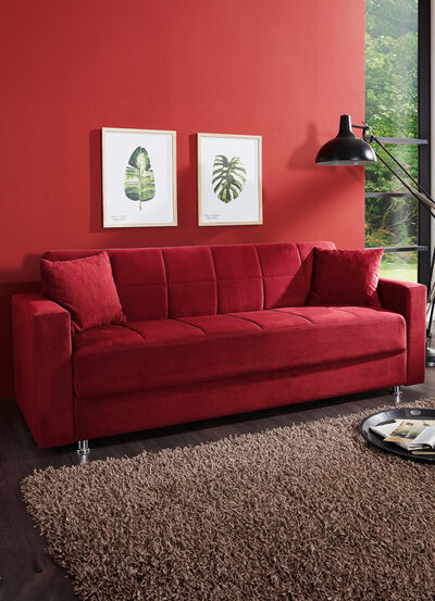 Klick-Klack-bank met decoratief kussen 