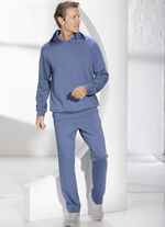 Hoodie van “Klaus Models” in 3 kleuren JEANS BLAUW