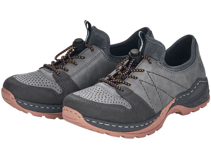 Rieker sneakers met uitneembare MemoSoft textielinleg GRIJS