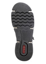 Rieker sneakers gemaakt van gearceerd synthetisch en textiel ZWART