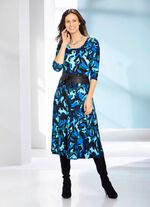 Jurk met uitlopende rok 