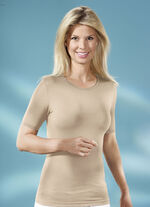 Twee-pack overhemden met elastische boorden 1X BEIGE, 1X SCHWARZ