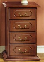 Rollende ladekast met echt houtfineer NOTENBOOM