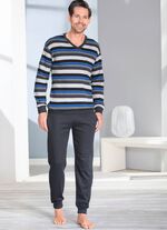 Interlock pyjama in een dubbelpak met manchetten 