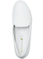 Waldläufer mocassinpantoffels van fijn rundnappaleer WIT