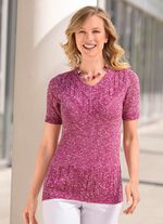 Trui van gem&ecirc;leerd garen 