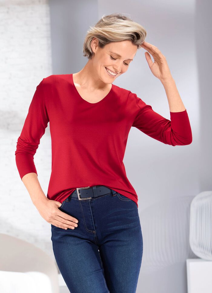 Makkelijk te combineren shirt in 3 kleuren 