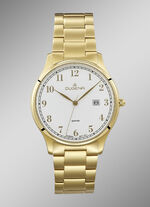Dugena quartz herenhorloge met roestvrijstalen bandkast 