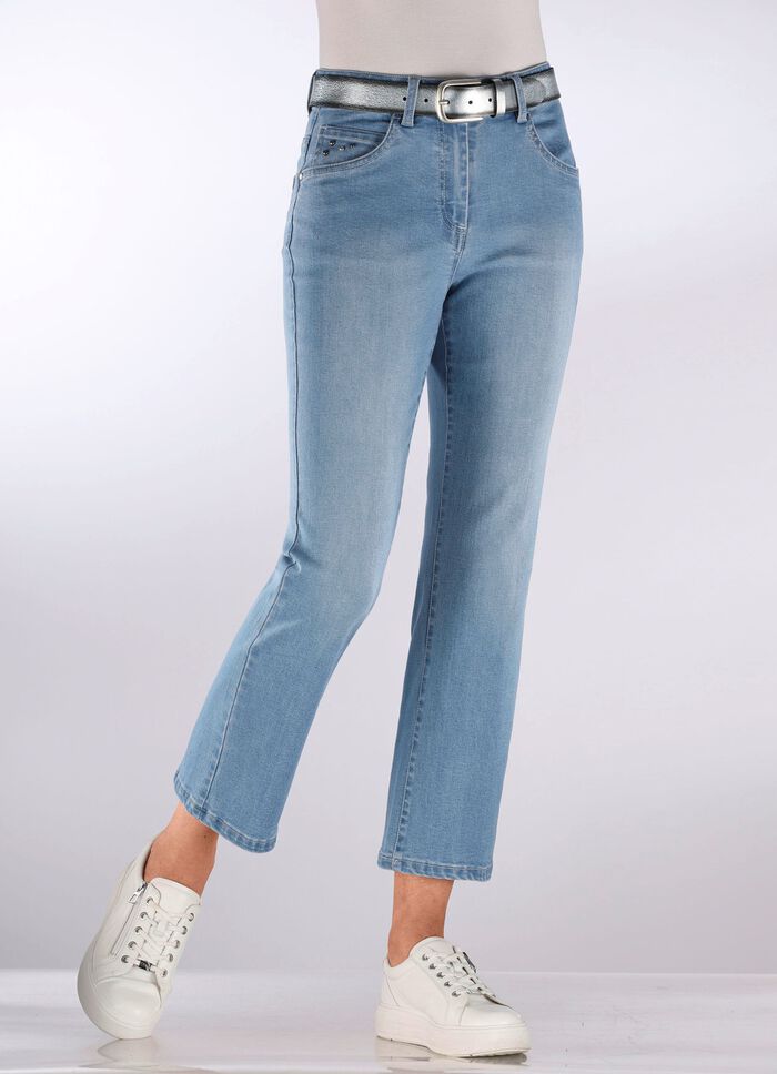 Jeans met trendy siernieten 