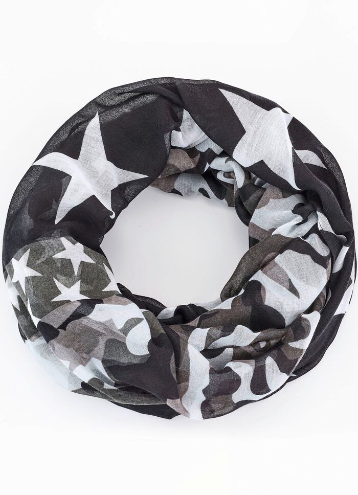 Loopsjaal met verschillende dessins 