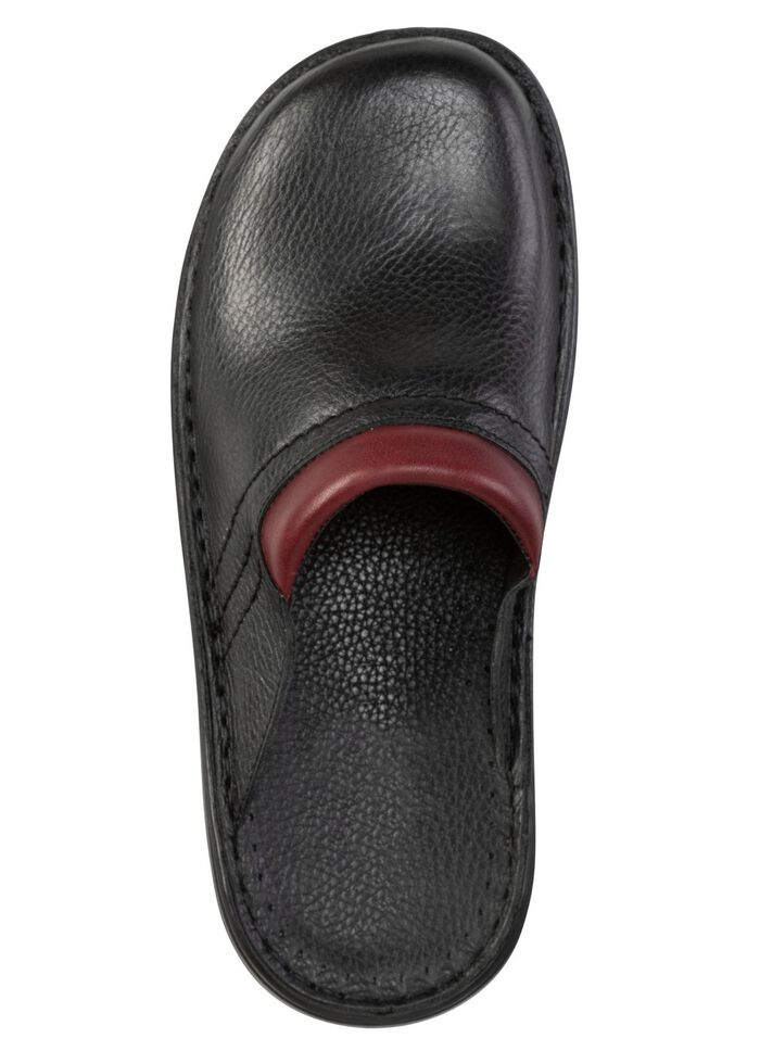 GINO GALANTE, comfortabele herenmuiltjes, breedte H, gemaakt van leer 