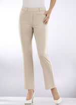Broek met een aantrekkelijke beenbreedte BEIGE