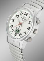 Master Time radiogestuurd dameshorloge met roestvrijstalen trekkoord 