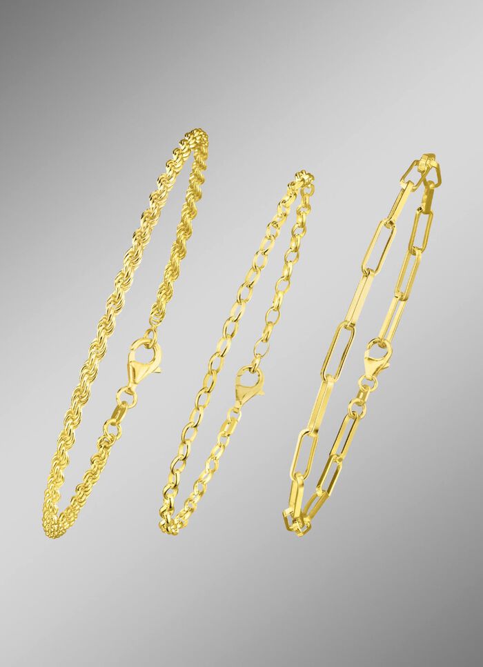 Sieradenset, 3-delig, bestaande uit drie armbanden 