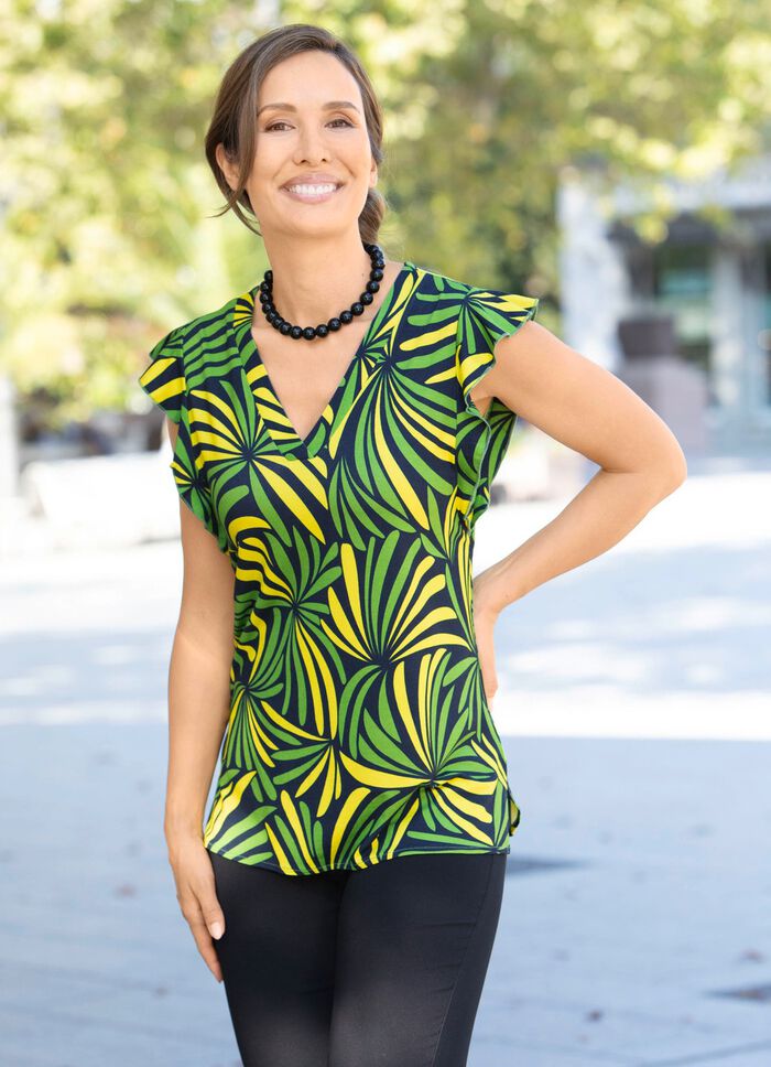 Shirt met all-over design in 2 kleuren 