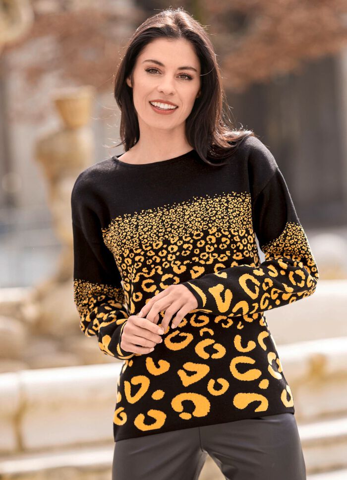 Trui in jacquardmotief 