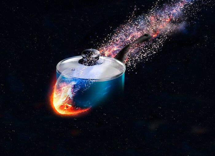 Meteor 6-delige pannenset met premium diamantkeramische antiaanbaklaag 