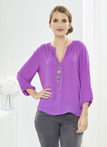 Tuniek met biezenplooien 