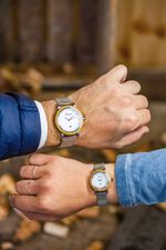 Herenhorloge met mesh band 