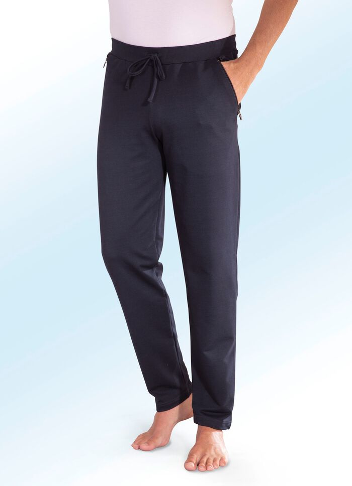 Broek met comfortabele elastische tailleband MARINE