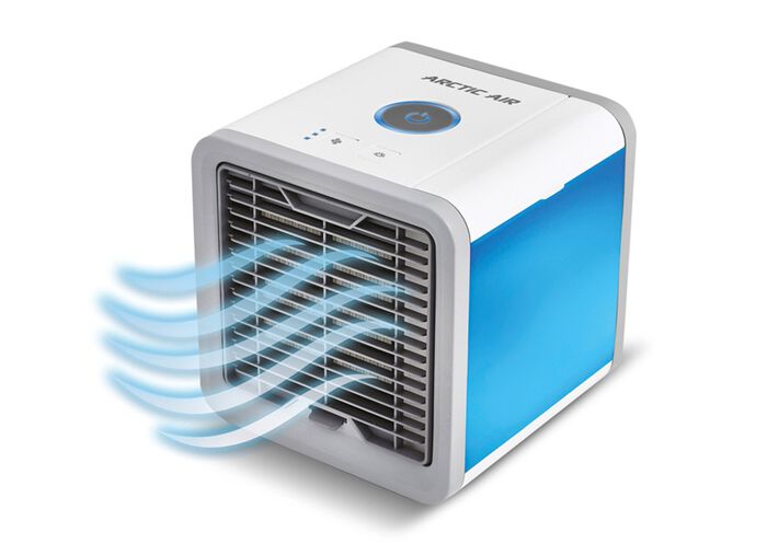 Arctic Air luchtverfrisser met Hydro-Chill-technologie, zonder chemische middelen BLAUW/WIT