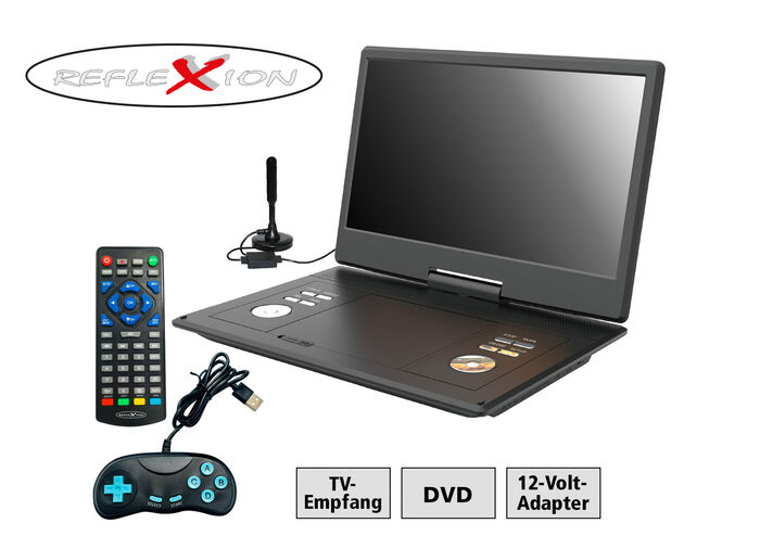 Reflexion DVD1424 draagbare dvd-speler met tv en games 