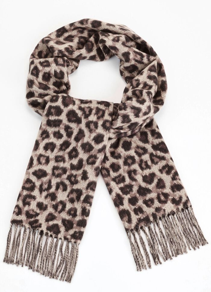 Sjaal met roofdierbontontwerp 