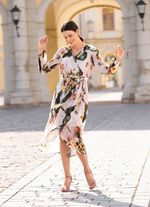 Jurk met strikceintuur 