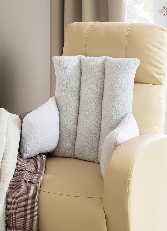 Gezellig rugkussen WIT