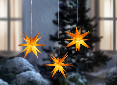 LED-ster, 3-delig, met timerfunctie 