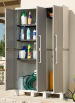 Apparatuurkast, 3 deuren GRIJS