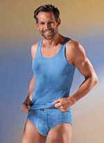 Vier-pack sportjacks in fijne rib, effen gekleurd 